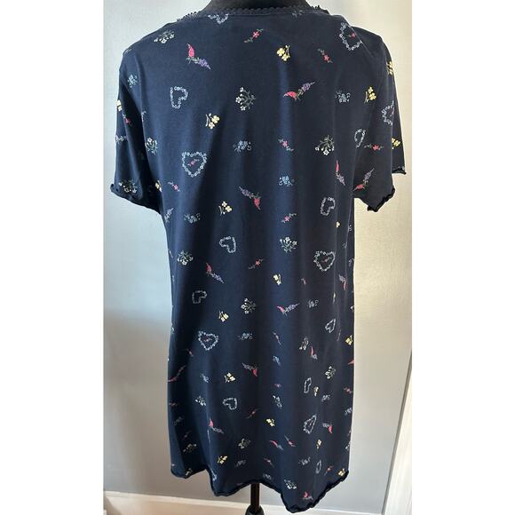 St Michael from Mark and Spencer Floral with Hearts Cotton Night Dress - Picture 5 of 8